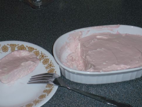 Low-carb, no-bake, raspberry cheesecake.