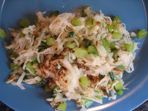 Jicama Hashed Browns