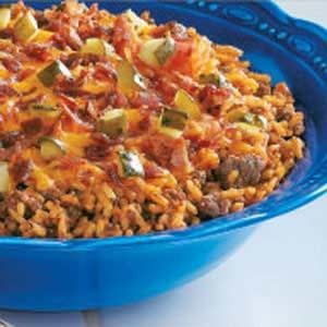 Bacon Cheeseburger Rice