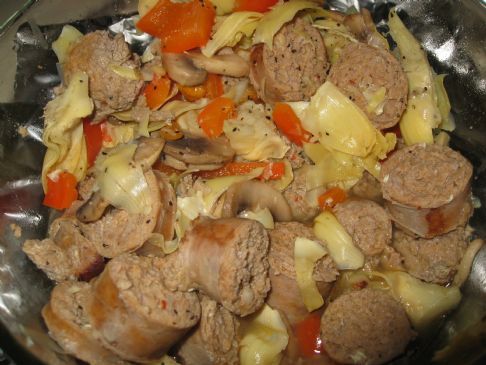Turkey Italian Sausage with Artichoke Hearts