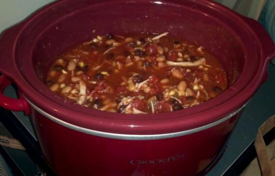 Crockpot Chicken Taco Chili