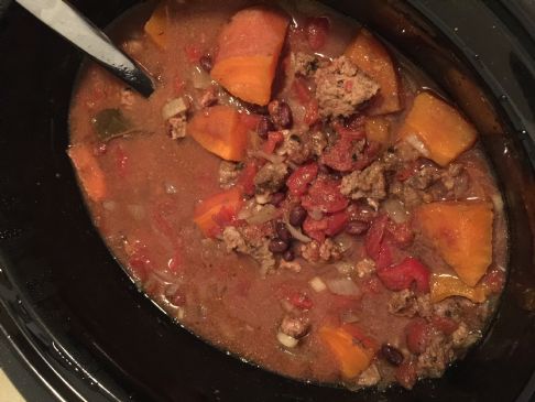 Crockpot Clean Turkey & Sweet Potato Chili 