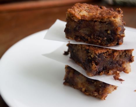 Chocolate-Pear Blondies