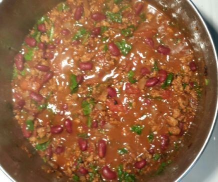 Turkey Salsa Kale Chili