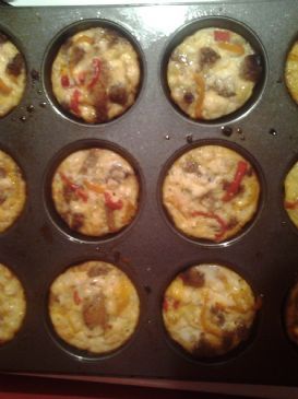 Mini Italian-style Fritata Cupcakes