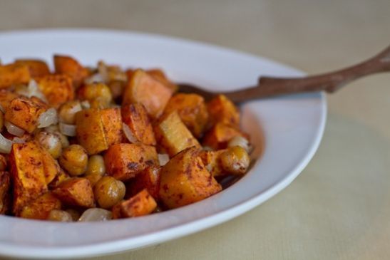 Cinnamon Chickpea Sweet Potato Salad