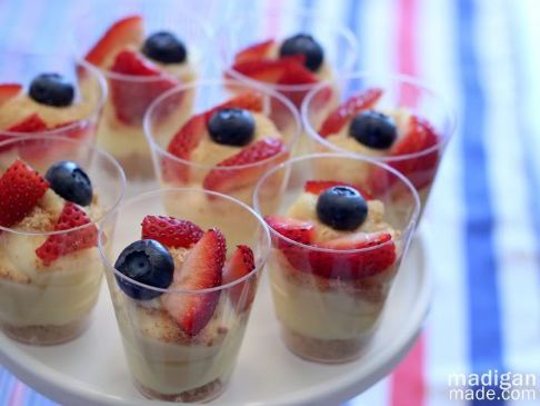 Individual No Bake Cheesecake Trifle