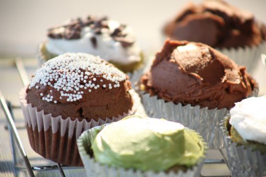 Vegan Gluten-free Sugar-free Chocolate Cupcakes