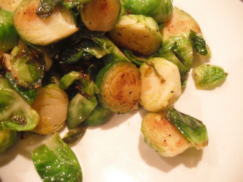 Roasted Brussel Sprouts with White Wine