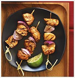 Chili Chicken Kabobs from Clean Eating Diet