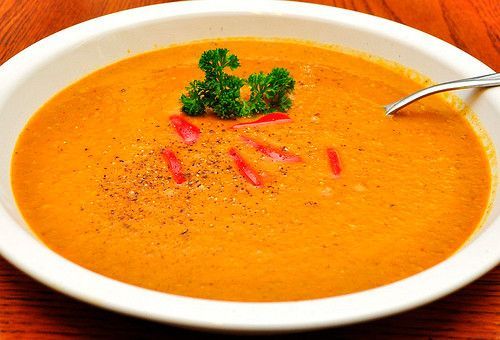 Sweet Potatoe and Red Pepper Soup