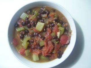 Black Bean & Tomato Soup