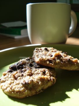 Cashew Almond Chip Cookies & Milk