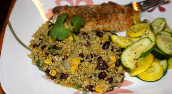 Quinoa with Black Beans & Corn