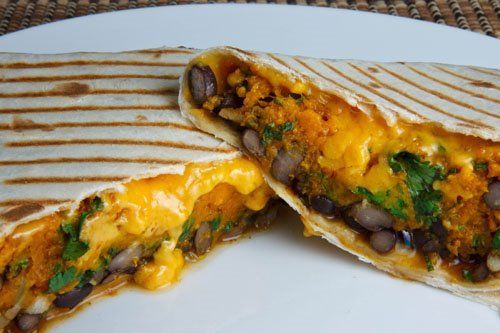 Sweet Potato and Black Bean Quesadilla