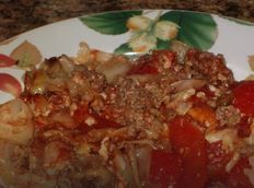 MamaCD's Cabbage Easy Cheesy Beef Casserole 