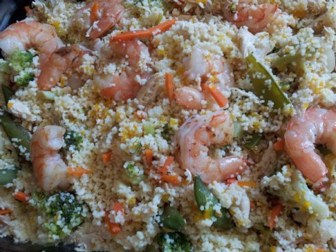 Thai Ginger, Chicken & Shrimp Couscous Salad