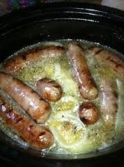 Beer n Brats in a Slow Cooker