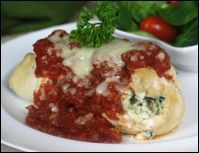 Three-Cheese Chicken Cannelloni