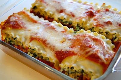 Spinach Lasagna Rolls