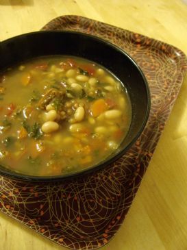 Wheat Berry Soup with White Beans and Rosemary