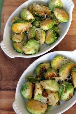 Lemon Garlic Brussels Sprouts