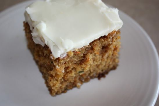 Zucchini-Carrot Cake with Cream Cheese Frosting