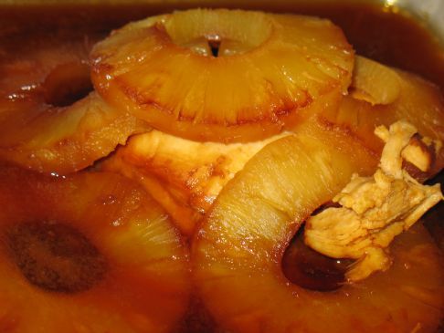 Chicken Baked with Pineapple & Molasses