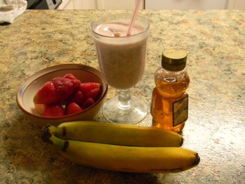  Health Banana Strawberry milkshake