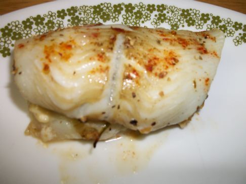 Flounder Filet Stuffed with Spinach and Feta