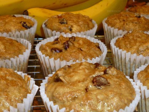 Chocolate Chip Raisin Bran Muffins