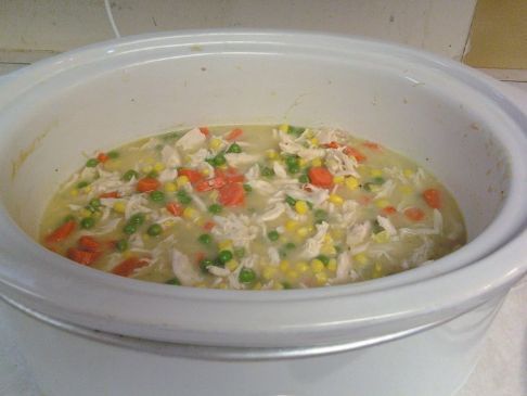 Crockpot Chicken Vegetable Noodle Soup