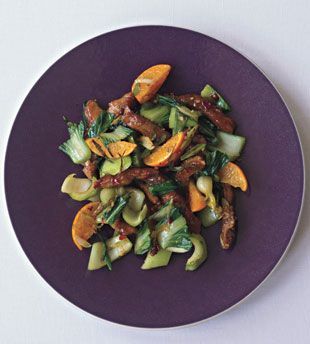 Pork Tenderloin Stir-Fry with Tangerines and Chili Sauce