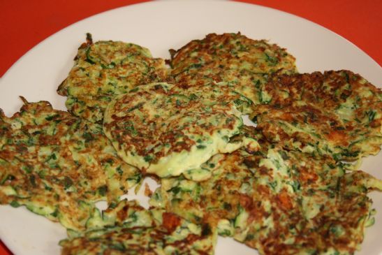 Zucchini Patties, 46 cal Recipe | SparkRecipes