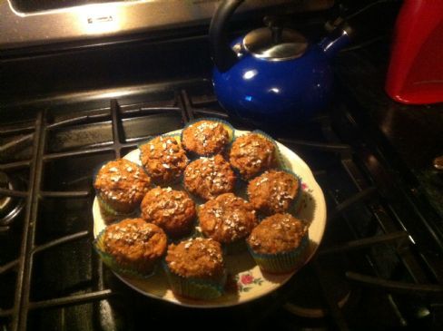 Loaded Whole Wheat Carrot Muffins