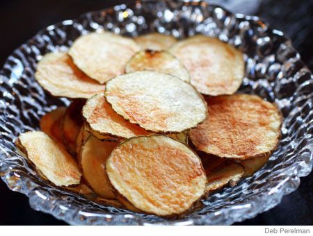 6 min Fat free Microwavable potato Chips Recipe | SparkRecipes