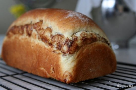 Banana Oatmeal Cinnamon Swirl Bread