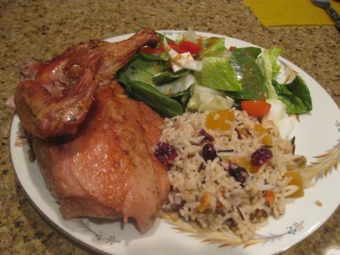 Pheasant with Brown & Wild Rice