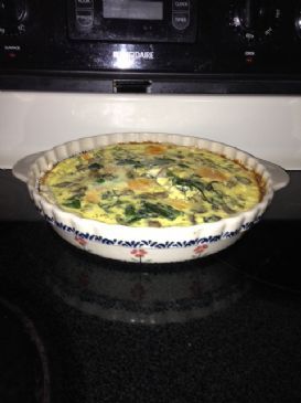 Mushroom and Spinach Dinner Quiche