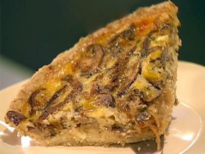 Bacon, Mushroom & Onion Quiche with Oat Crust