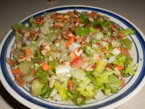 Chopped Romaine & Almond Salad