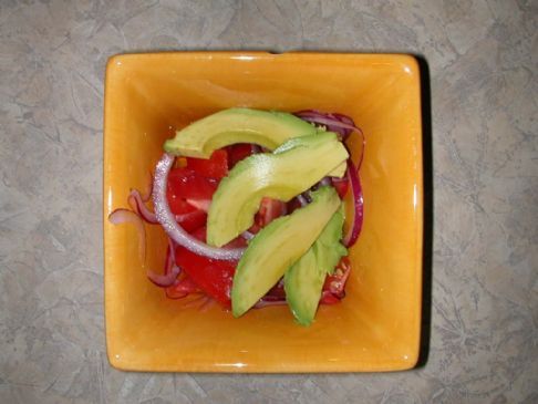 Tomato - Onion - Avocado Salad