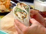 Thai Chicken Wrap with Spicy Peanut Sauce