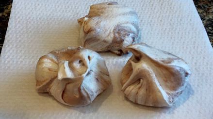 Chocolate Marbled Meringues