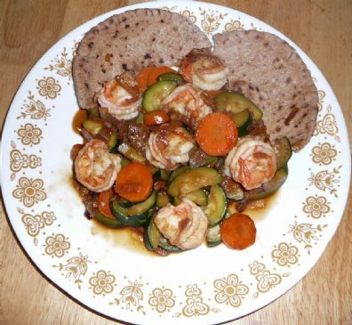 Shrimp & Vegetables in Oyster sauce