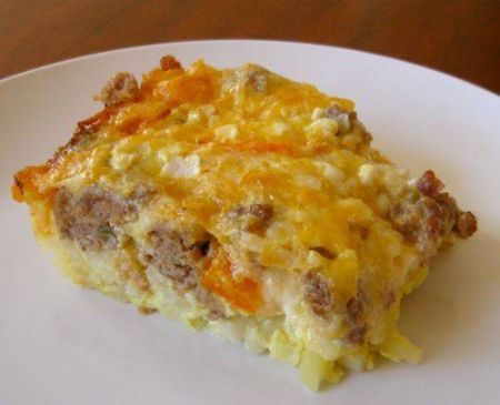 Sausage,Egg,Cheese & Grits Casserole