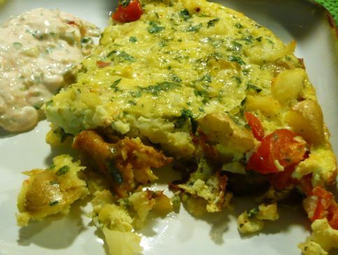 Frittata with cauliflower