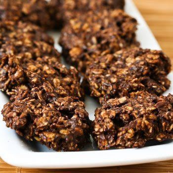 Sugar Free Flourless Chocolate and Oatmeal Cluster Cookies