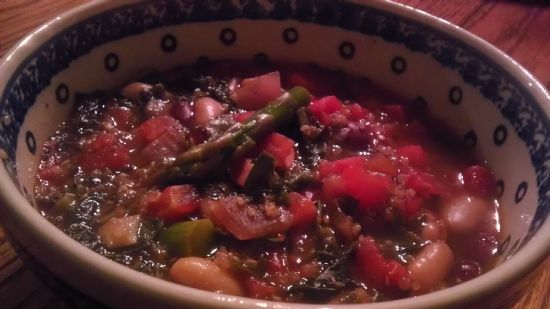 quinoa asparagus minestrone