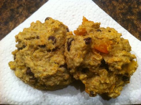 Pumpkin & dried fruit cookies